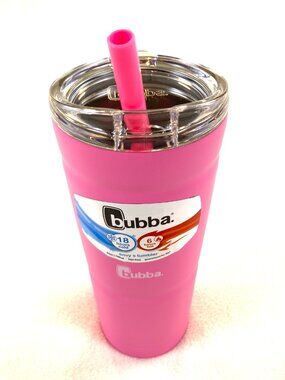 bubba Envy S 24 oz Hot Pink Tumbler w/ Straw & BPA-Free New with Tags